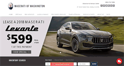 Desktop Screenshot of maseratiofwashington.com